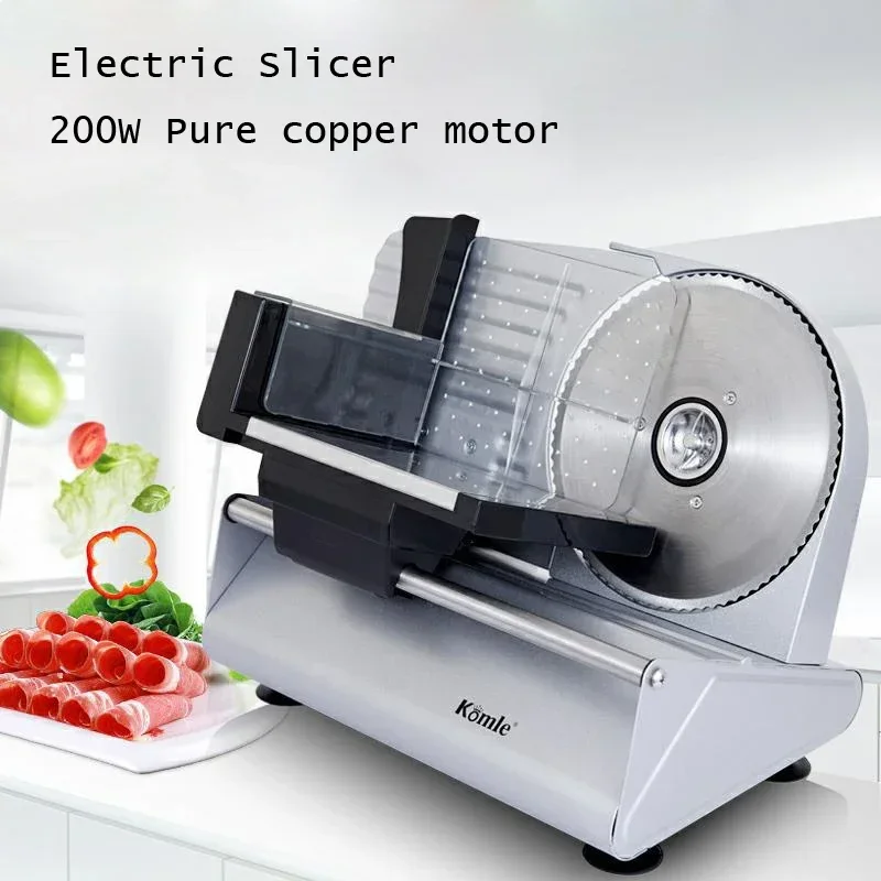 Electric Food Slicer 220V Household Desktop Fruit Lamb and Beef Slicers 0-22mm Bread Ham Vegetable Meat Cutting Machine vegetable cutter,meat slicer