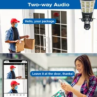 Caméra solaire 4G HD 15MP avec éclairage LED extérieur, étanche, détection de mouvement, vision nocturne, surveillance de sécurité pour jardin et cour 3