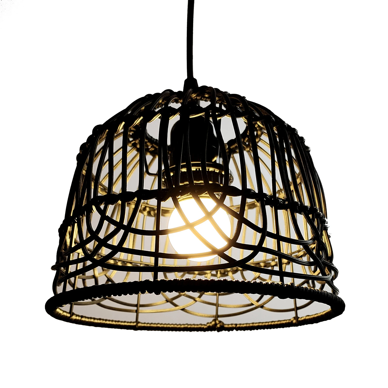 Rattan lâmpada sombra teceu lâmpada decoração rattan lustre abajur tecido abajur de vime pingente luz capa para casa quarto