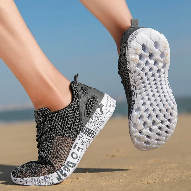 Men Aqua Shoes Breathable Trekking Wading Beach Quick Drying Water Shoes Outdoor Fishing Wading Water Sneakers Men Lace Up running sneakers casual shoes sports shoes casual sneakers fashion sneakers