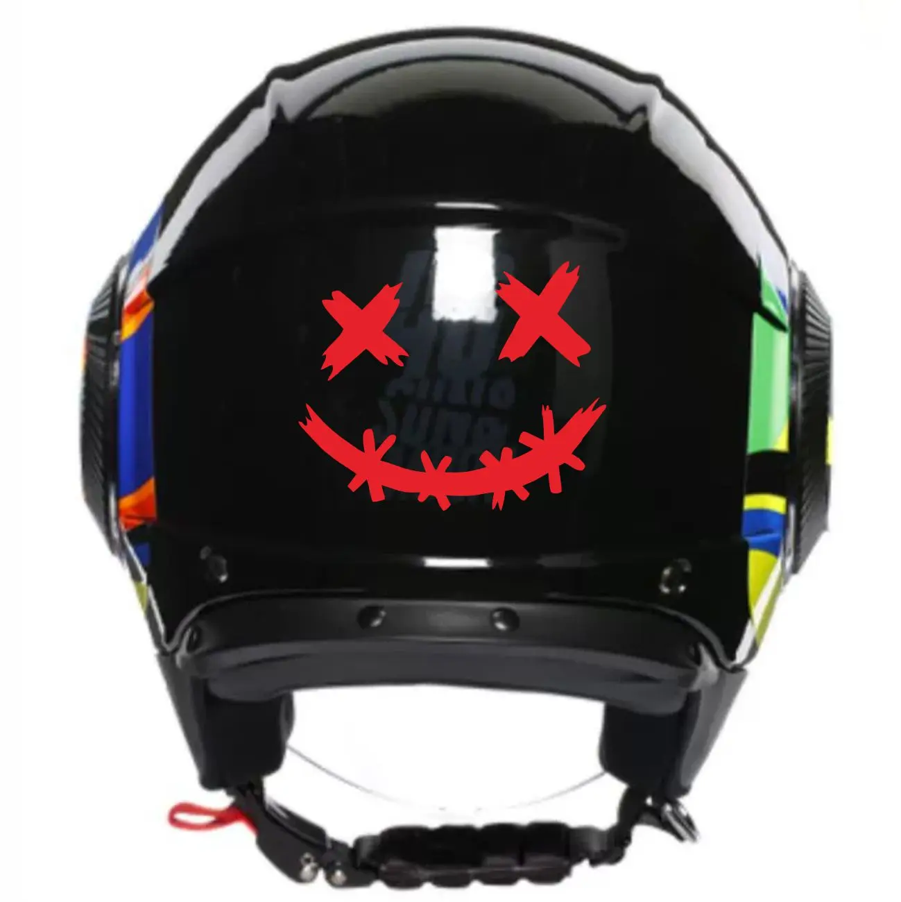 New Smile Vinyl Stickers For Motorcycle Helmet Decals Decor Sticker Motor Helmet Smile Face Vinyl Decal
