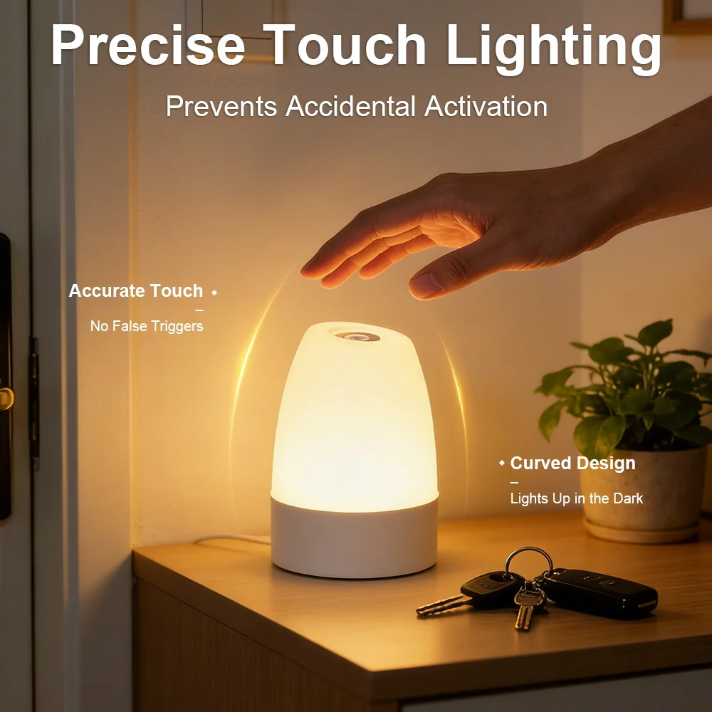 USB Rechargeable RGB LED Night Lamp 2