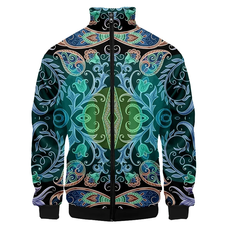 thumbnail image 1 of Nueva chaqueta de lujo con estampado dorado para hombre y mujer, chaqueta bomber para hombre y mujer, chaqueta con bolsillos y cremallera, abrigo de manga larga, chaquetas de primavera, 1 of 5