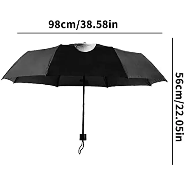 Vicces Összecsukható Esernyők, Kreatív Minta Esernyő, Középső Ujj Nyomtatott Könnyű Utazási Eső Esernyő - Image 2