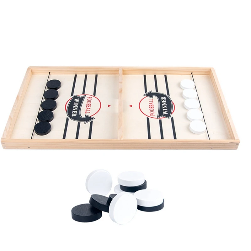 New-A28M-Wooden Bouncy Chess, Double-Player Bouncy Chess, Double-Player Wooden Fun Family Parent-Child Interactive Props