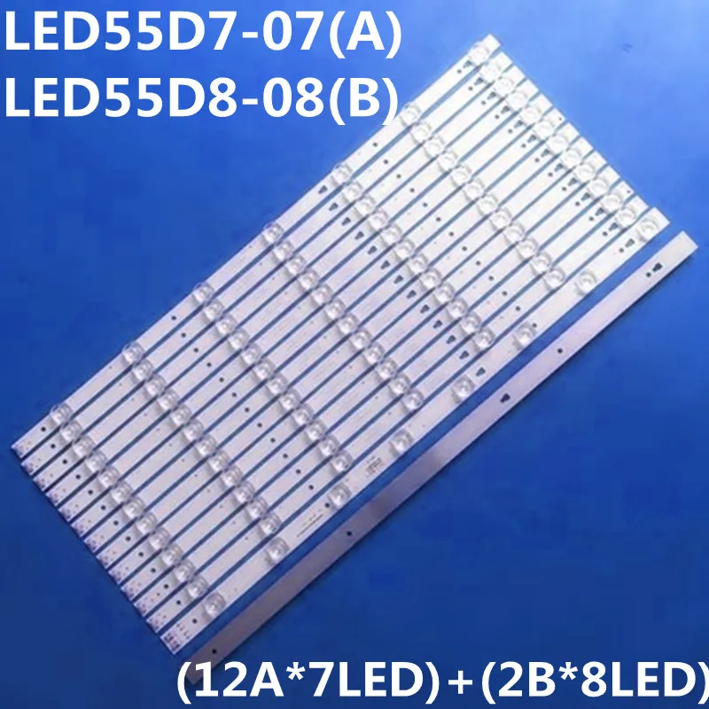 

LED Backligh Strip For LED55D7-07(A)LED55D8-08 30355007204/14 U55H3 LE55B510N LE55B510X LE55A7100L LC550DUY-SHA1 LC550EGY-SHM2