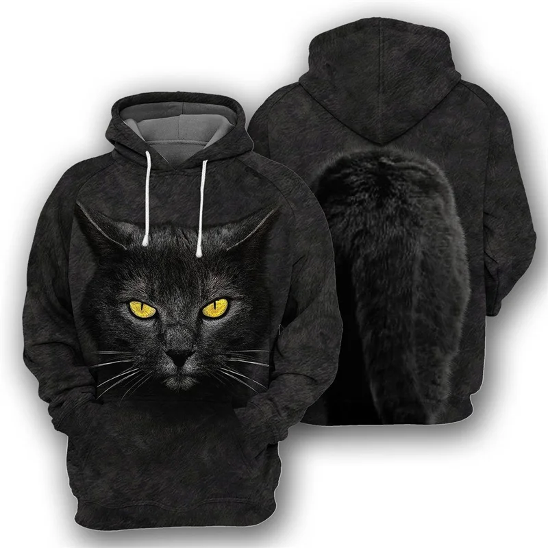 thumbnail image 1 of Sudadera con capucha con estampado 3D de gato británico de pelo corto para hombre, jerseys de manga larga, sudaderas con capucha de gran tamaño con estampado de gatos lindos para primavera y otoño, 1 of 5
