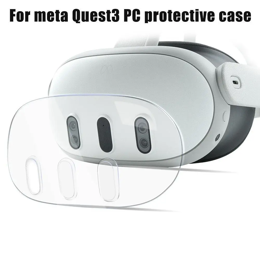 

For Meta Quest 3 VR Helmet Front Shell Protective Cover Transparent Dustproof For Oculus Quest 3 VR Glasses Accessories