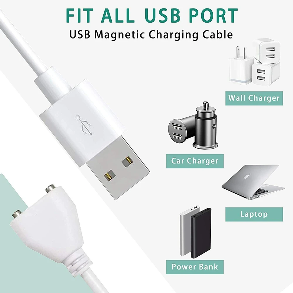 USB Charging Cable Replacement For Wand Massager 6mm(0.24In)