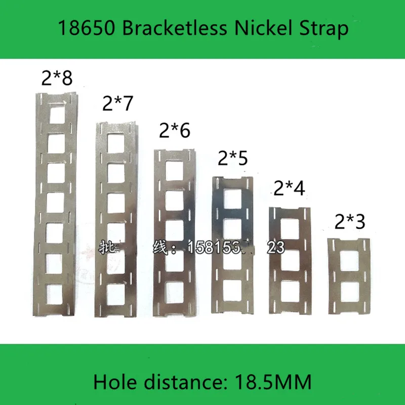 1KG 18650 Nickel strip Nickel sheet cutting and forming Nickel strip Hole spacing 18.5MM No