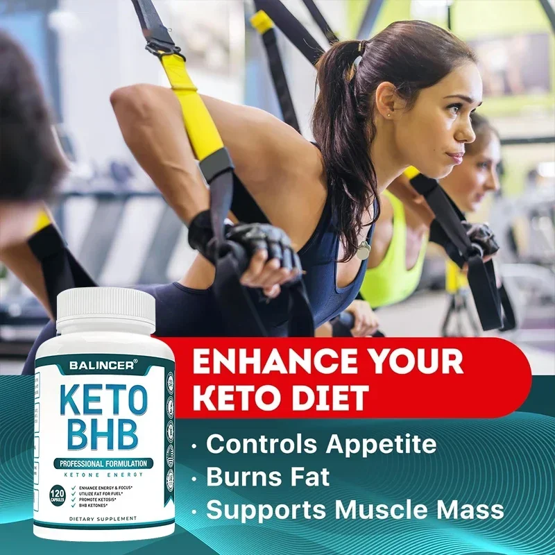 Keto Fat Burning Capsules Helps with Healthy Digestion Burns Fat Reduces Appetite Boosts Metabolism and Improves Immunity