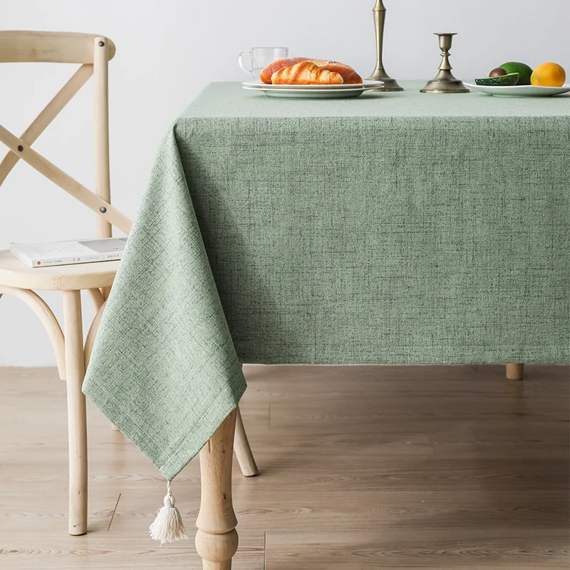 

Table cloth is waterproof, oil resistant, and washable, with a premium anti scald coffee table and table mat