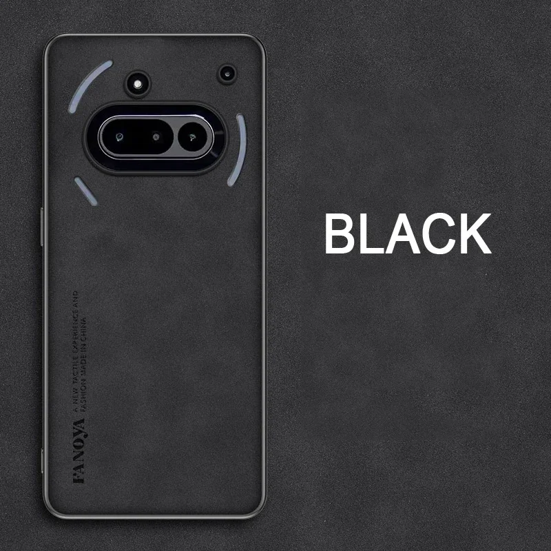 Sleek Shockproof Matte Leather Case - Soft Back Cover Protector