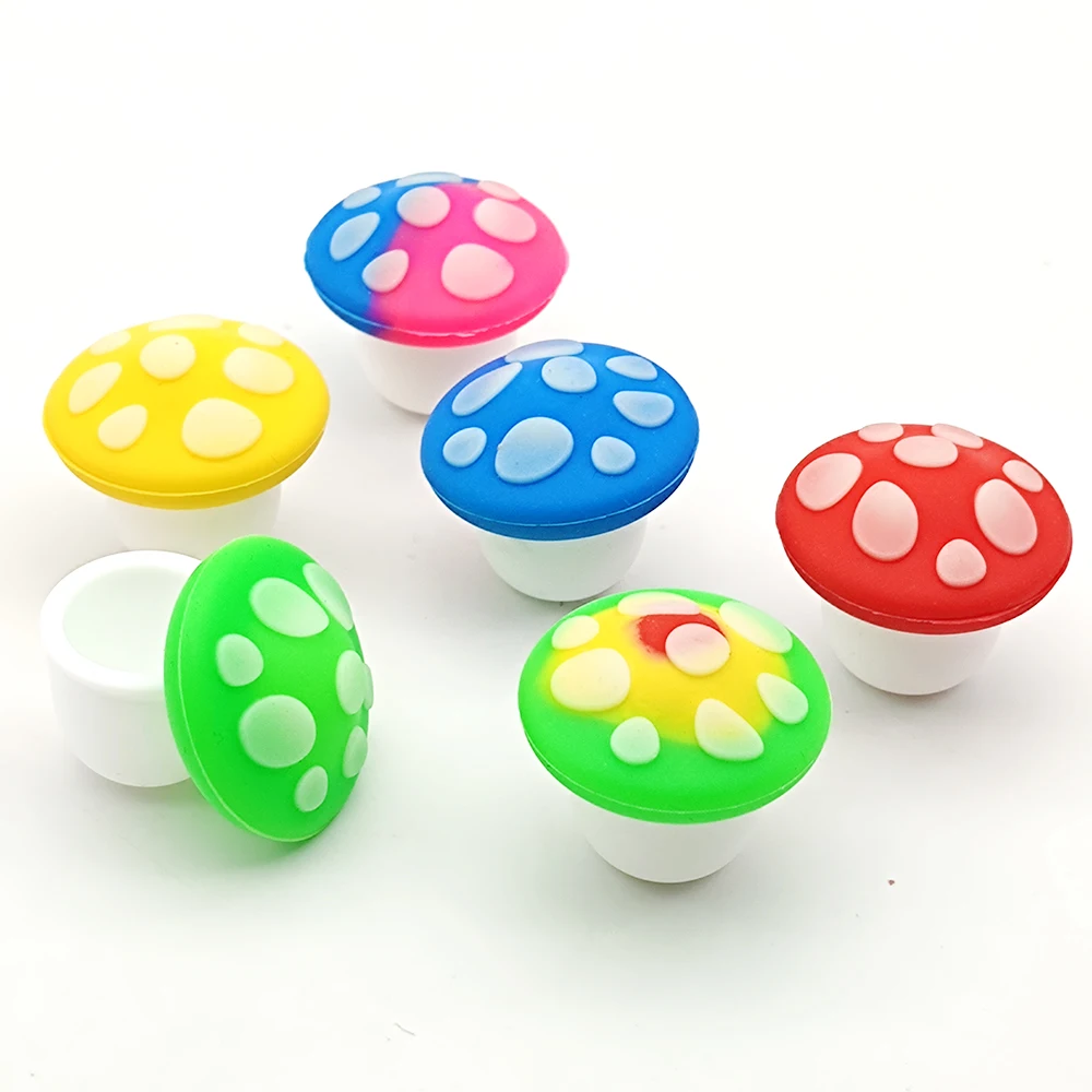 

20Pcs 5ml Mushroom Jar Silicone Face Cream Jars Nonstick Container Oil Storage Box Makeup Case Cosmetic Bottle Home Accessories