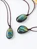 Natural Labradorite Necklace Handmade Crystal Moonlight Stone Pendant Men Women Energy Necklaces Stones Ornament 3