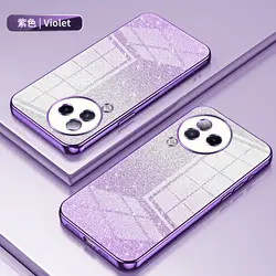 Elegant Shiny Glitter Silicone Back Cover with Camera Lens Protection for Xiaomi Civi 3 (Sfdd purple)