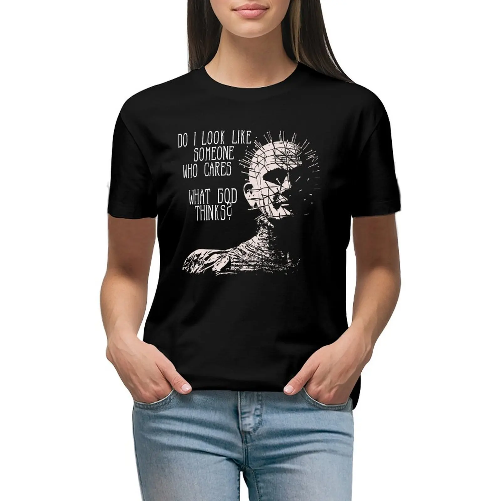 

Hellraiser - Pinhead quote T-shirt summer clothes lady clothes hippie clothes t-shirts for Women cotton