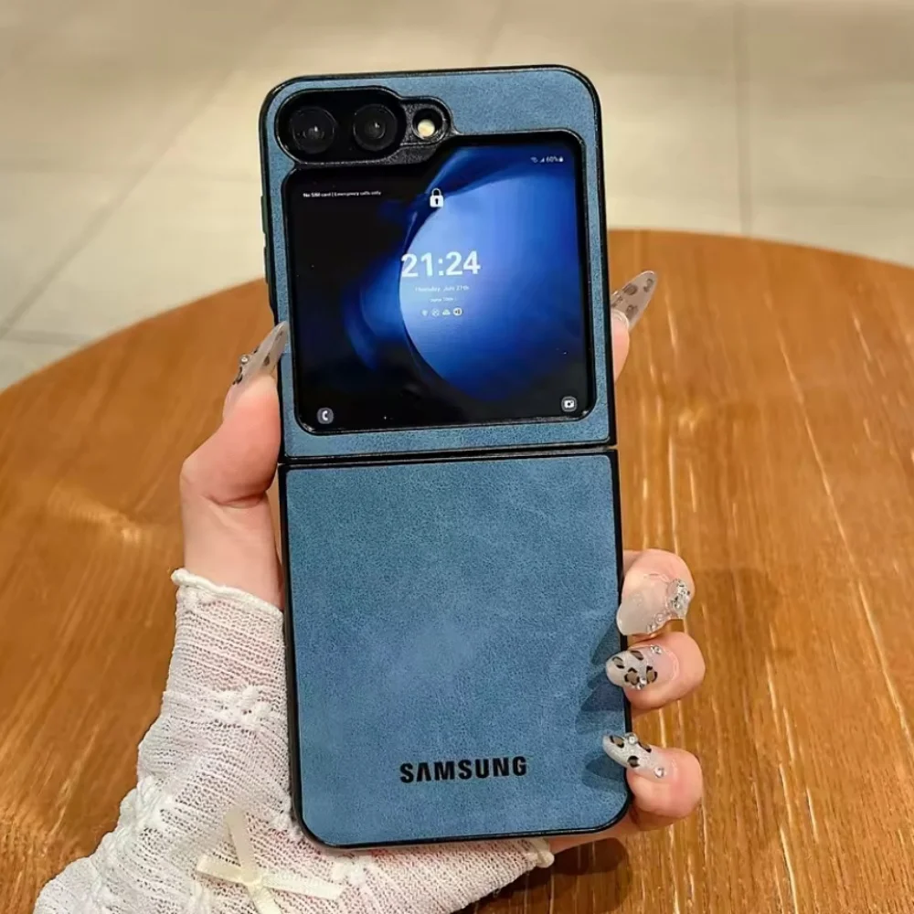 Samsung Matte Suede Leather Business Protection Phone Case