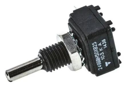 

249BBHS0XB25103KA Vishay 10kΩ ±10% Linear Cermet Potentiometer