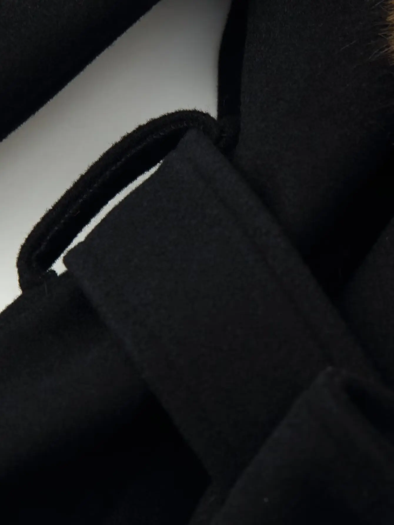 Women Black Elegant Faux Fur Lace Up Woolen Coat Shawl Collar With Belt Lady Full Sleeve Coat Female Autumn Winter Fashion Outwe