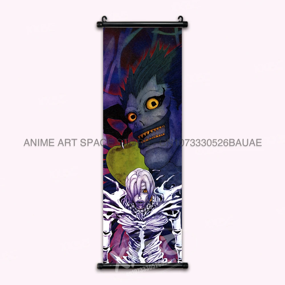 Death Note Anime Nostalgia Hanging Poster - Home Decoration Wall Art Mural Featuring Yagami Light and Ryuk