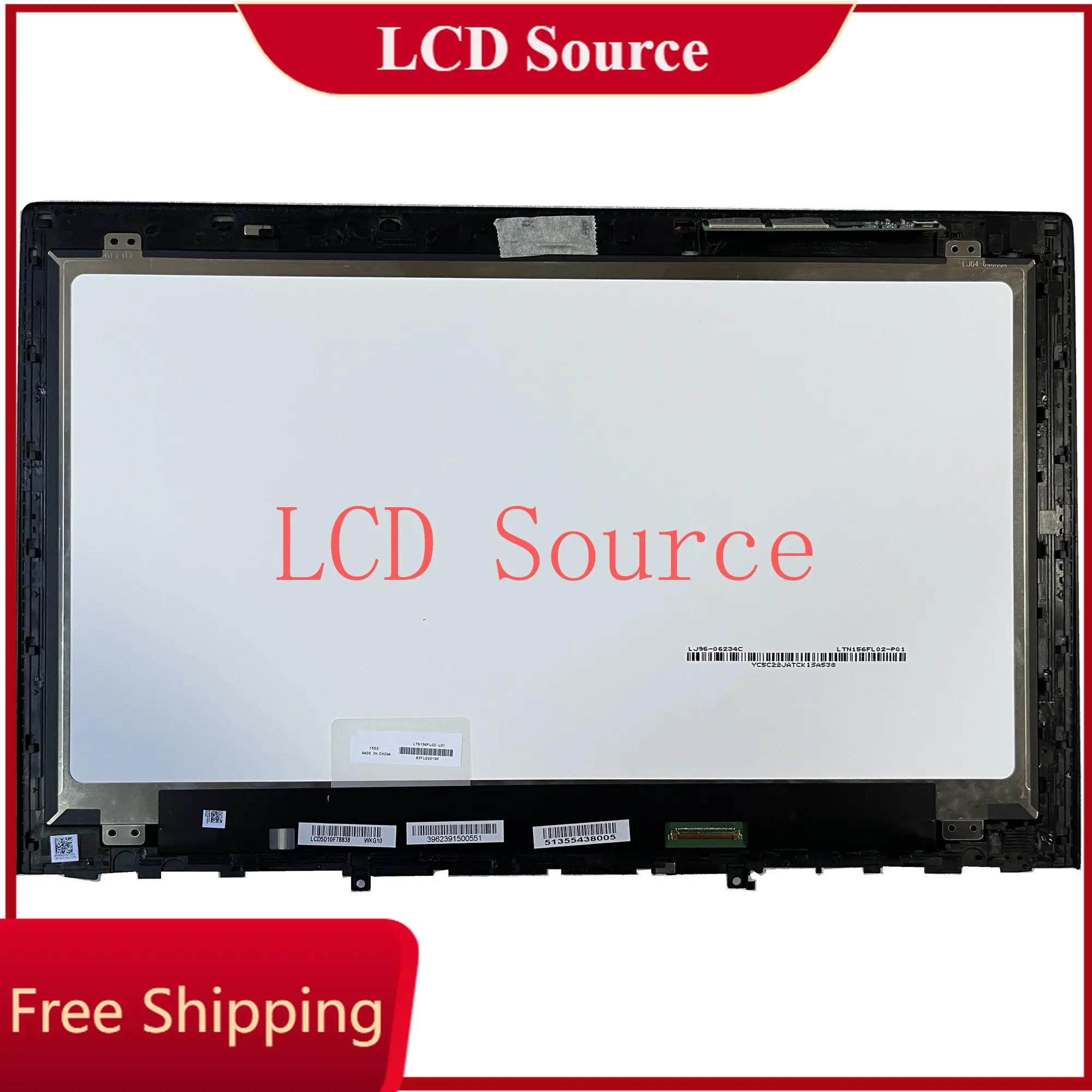 

LTN156FL02 L01 For Lenovo Y50-70 PN 5D10F78838 UHD 4K Digitizer Frame Bezel Display LED LCD Touch Screen Assembly