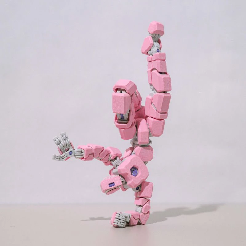 New Articulated Action Figure 3D Printed Mecha Robot Mini Toy Multi-Joint Poseable Mech Warrior Model Collectible Figure Gifts - 6
