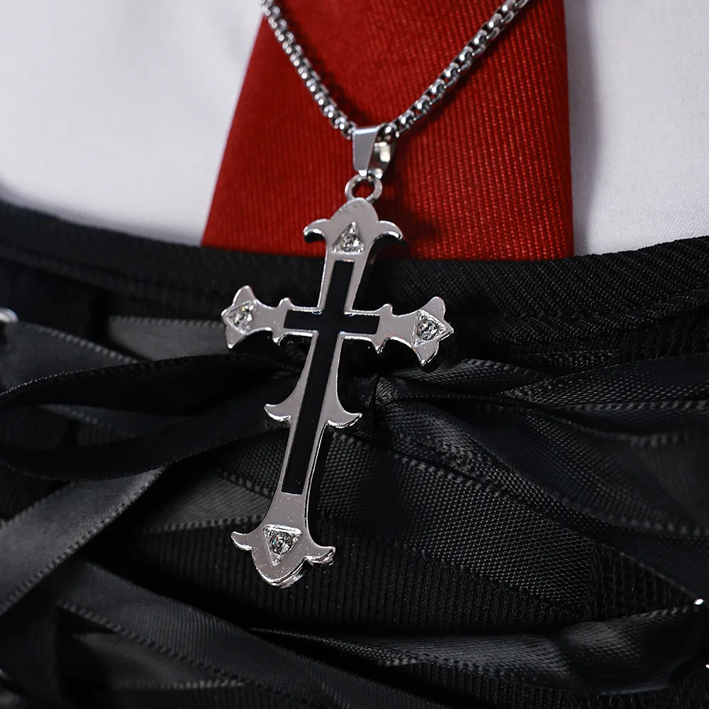 Misa Amane Inspired Gothic Lolita Dress with Subculture Necklace