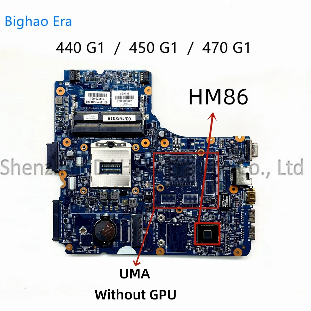 Placa-mãe do Portátil para hp Probook 122411 Hd8750m 1gb 2gb Gpu 734085001 734083501 734084601 hp 450 g1 470 g1 - Imagem 4