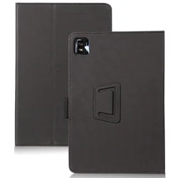 Mingfeng PU Leather Tablet Case with Hand Holder and Smart Sleep Feature, 10.1-inch (Black)