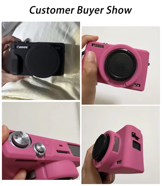 Custodia In Pelle PU Per Canon PowerShot G7X II/III - Vintage, Protettiva Con Cinturino | Include Vite - Foto 2