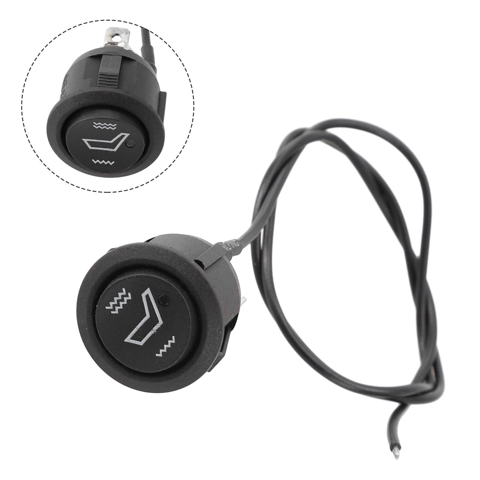 

Plastic & Metal Seats Switch For All Cars 12V 1Pc Car Auto Seats Heater Switch Rocker Hi/Low Off Truck Boats For SUV