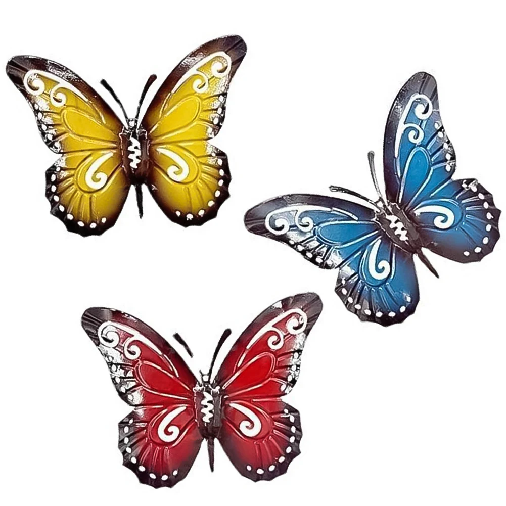 

Металлическая Бабочка с имитацией бабочки, Железная Бабочка, устойчивые к атмосферным воздействиям металлические бабочки для уличного использования