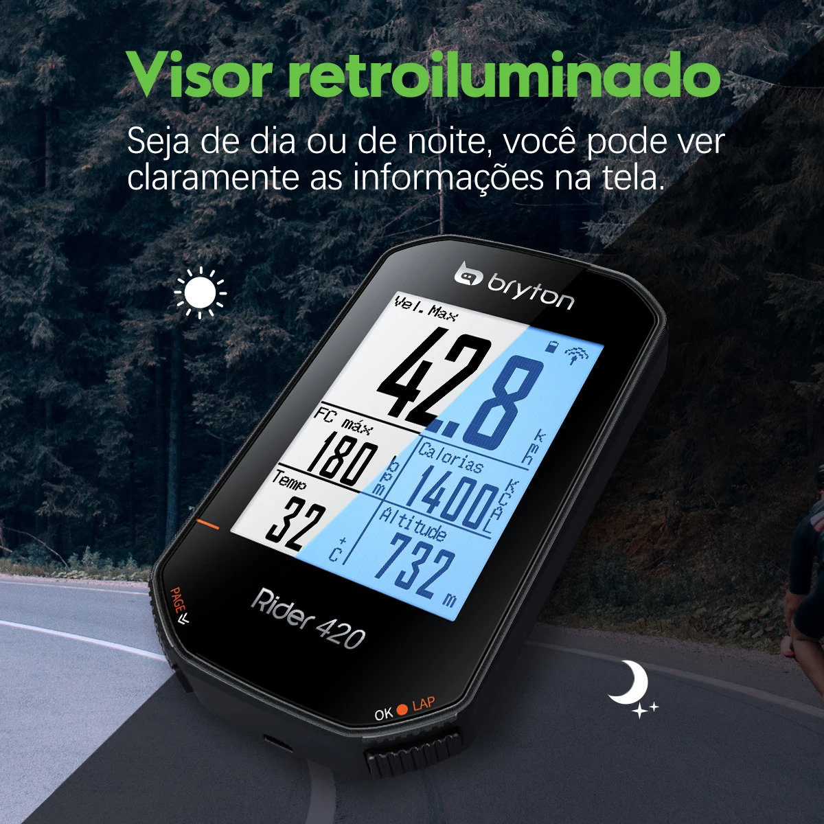 Bryton Rider 420E/420T/320E GPS Cycling Computer Enabled Bicycle