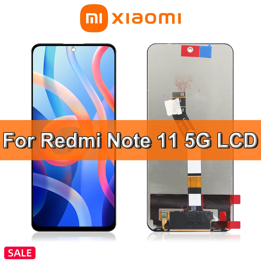 

6,6 "оригинальный для Xiaomi Redmi Note 11 5G ЖК-дисплей Замена сенсорного экрана дигитайзер Замена для Redmi Note11 5G дисплей
