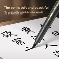 BAOKE 4Tips Calligraphy Pen Set for Writing, Drawing & Hand Lettering, Black Ink Brush Markers Sketching Art Supplies for Artist 5