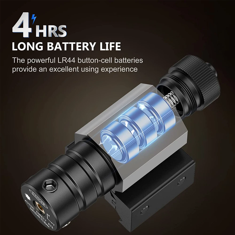 Tactical Red Green Dot Laser Sight Scope 11mm 20mm Adjustable Picatinny Rail Mount Rifle Pistol Airsoft Laser Batteries