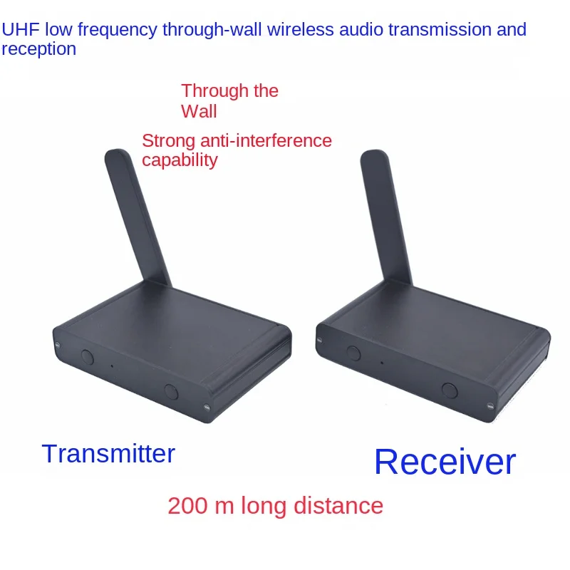 

Беспроводная передача аудио UHF-Диапазон 200 м, дальнее расстояние, высокое проникновение, отсутствие помех, идеально подходит для широковещания в кампусе, Trai
