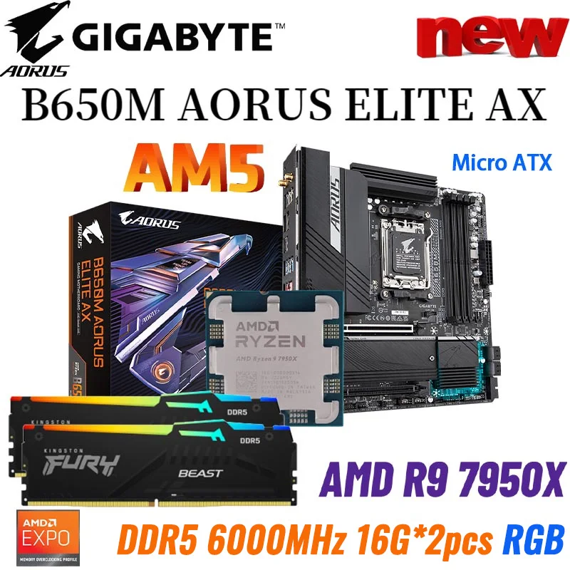 Amd Ryzen 9 7950x Motherboard Ryzen 9 Motherboard Combo Gigabyte
