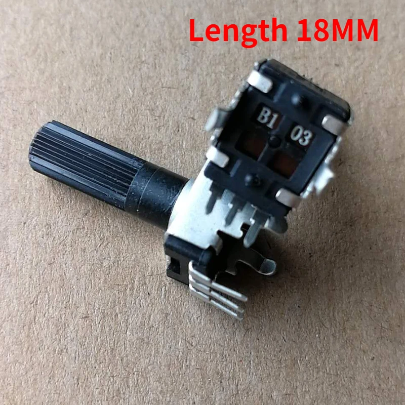 volume potentiometer 21 type duplex a20k b20k 8 pin fever level ad 66a 100PCS 09 Type RV09 Straight Leg Vertical Seal B103 1K 2K 5K 10K 50K 100K 1M 103 0932 Volume Potentiometer Handle Length 18MM