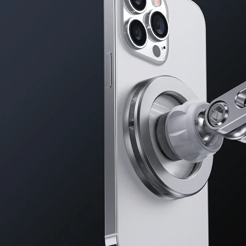 Adjustable Mobile Phone Stand Alloy Aluminum Phone Holder Magnetic Cellphone Bracket Support for Iphone 12 13 14 15 Pro Plus Max