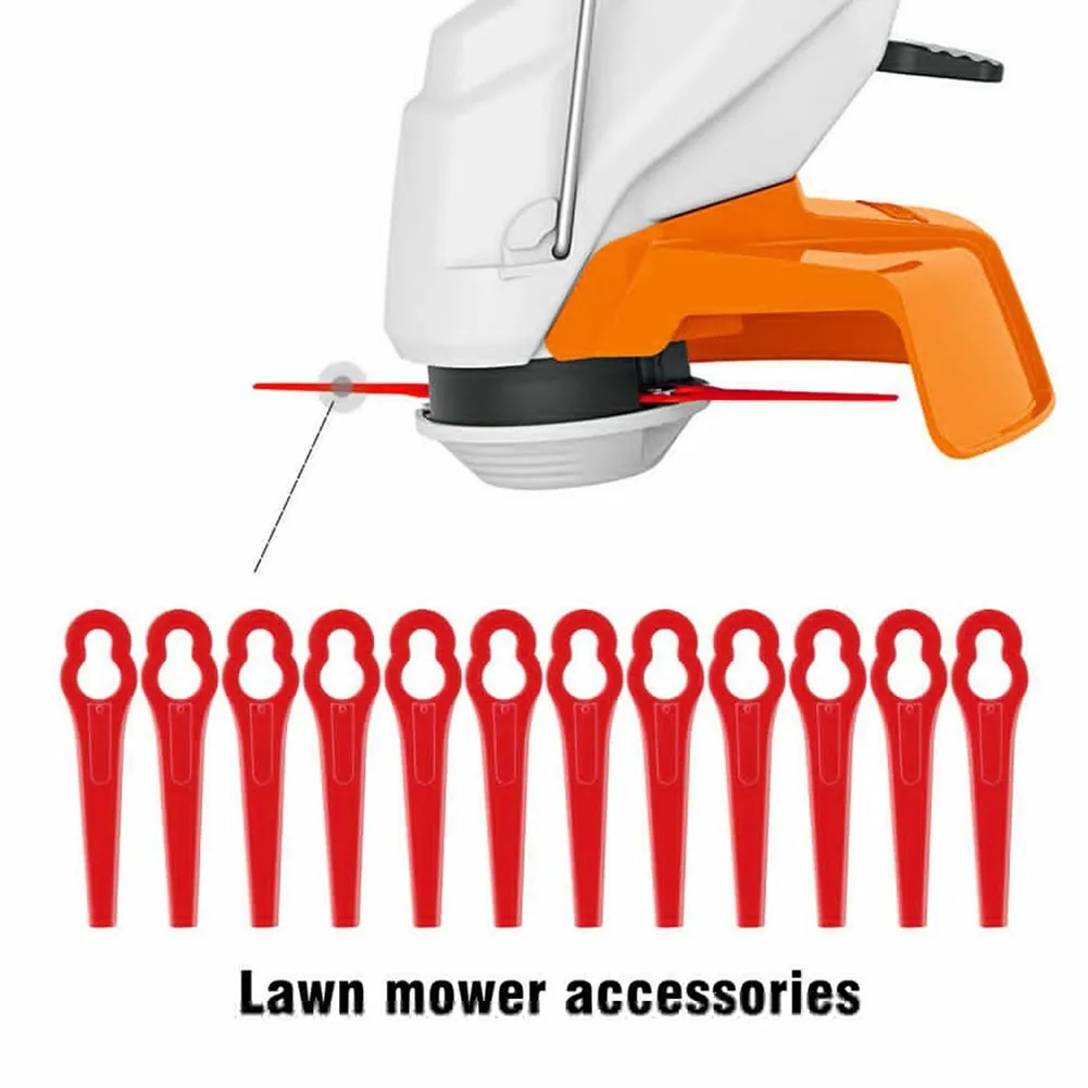 20pcs Plastik gras trimmer blätter für einhell kabelloser Grass ch neider GE-CT 18 Garten Elektro werkzeuge Teil Rasenmäher Ersatz – Detail 6
