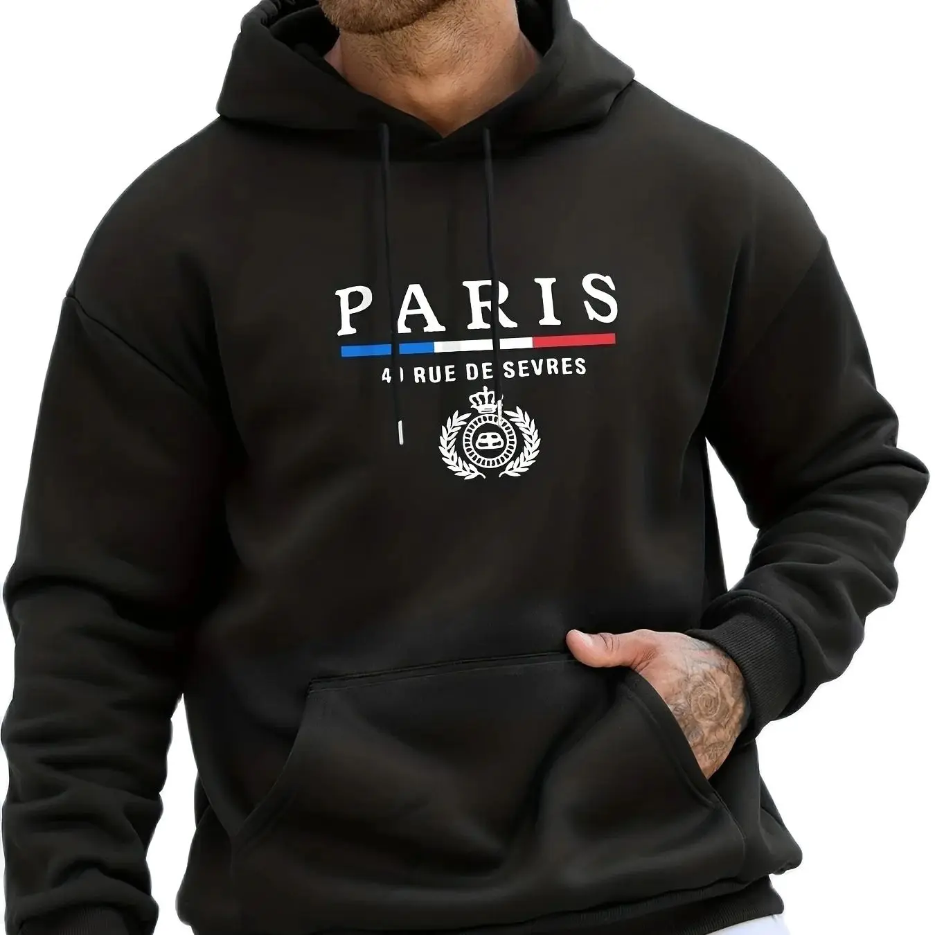 

Толстовка мужская Спортивная с надписью «PARIS»