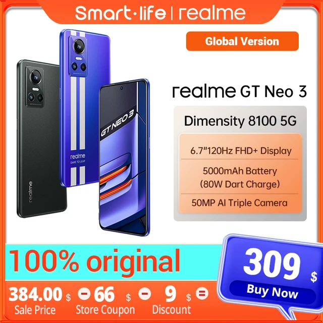  realme GT Neo 3 80W Dual-SIM 256GB ROM + 8GB RAM (GSM