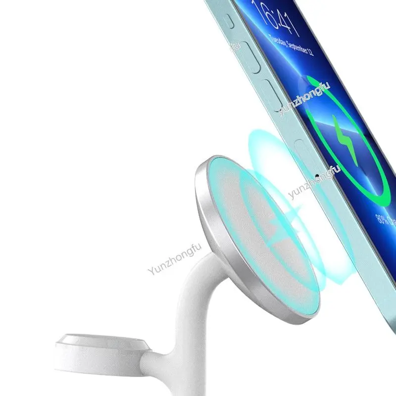 

Мощный магнитный держатель для беспроводного зарядного устройства MagSafe 3 в 1 быстрая зарядка часов