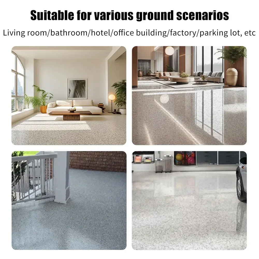 High-Gloss Marble Effect Epoxy Floor Coating 500G Indoor Outdoor Pure Natura Anti Slip Floor Paint