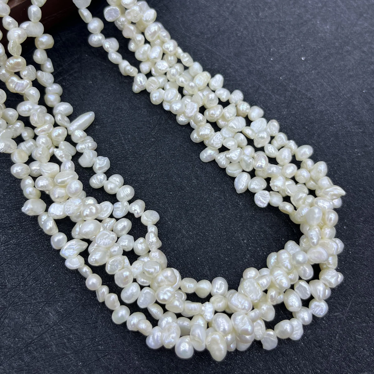 White Baroque Freshwater Pearl Beads for DIY Jewelry Creations