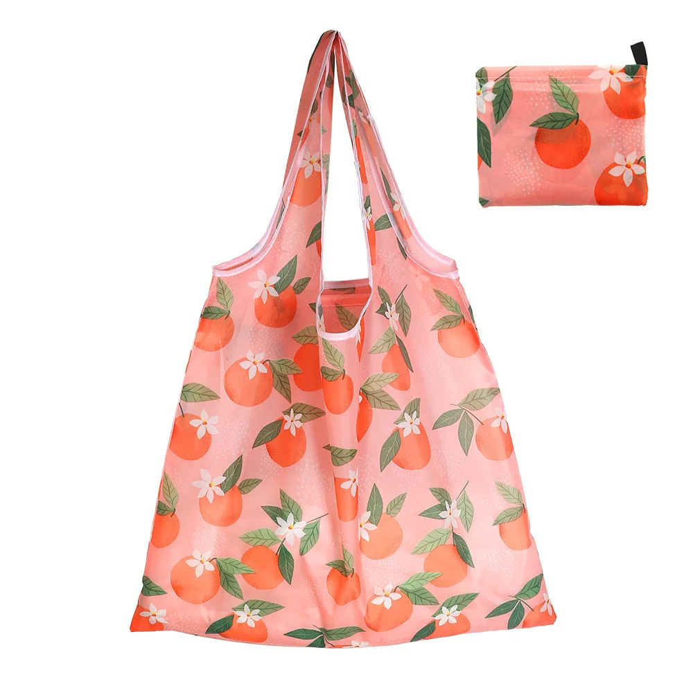 Large Eco-Friendly Reusable Foldable Shopping Tote Bag with Heavy-Duty Storage