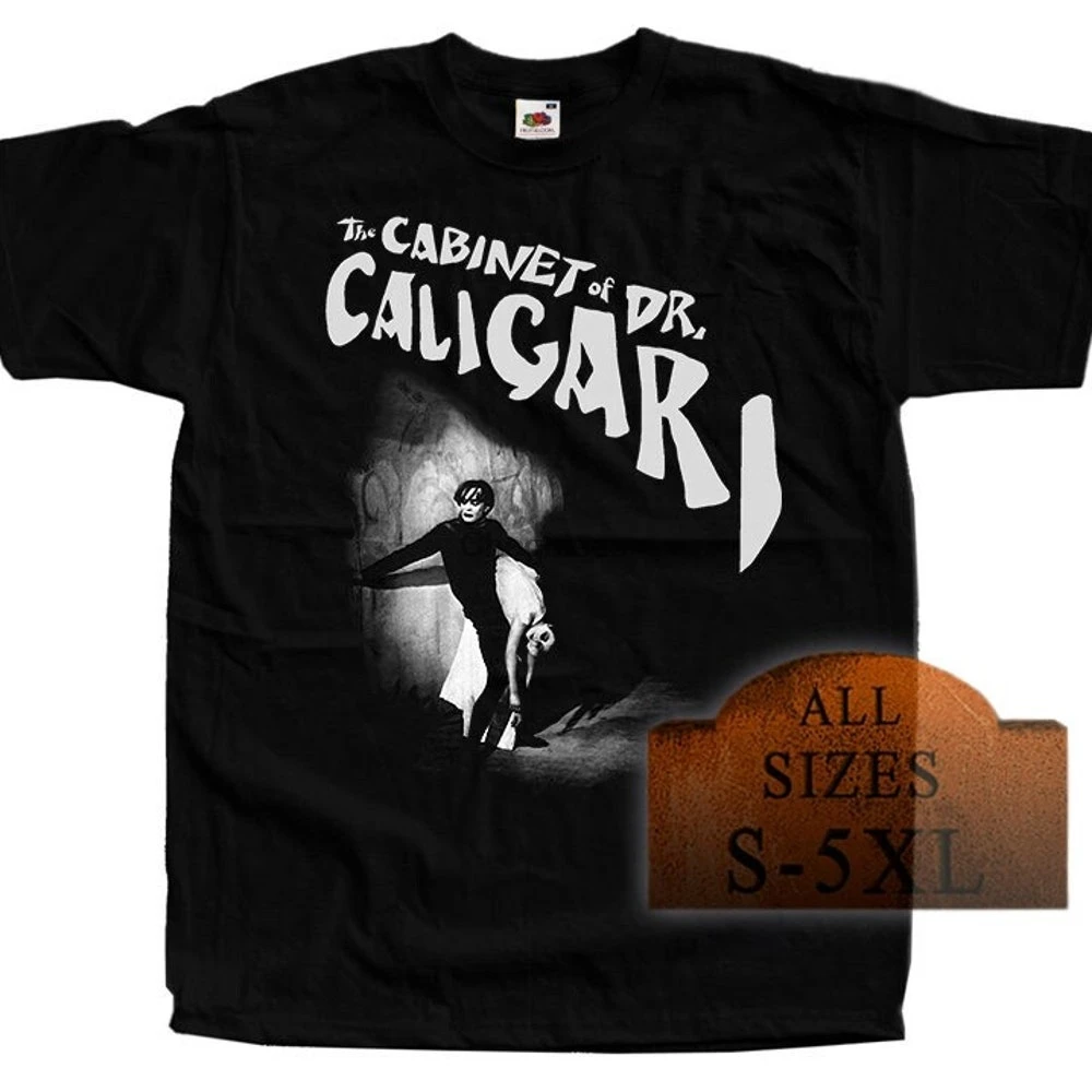Ужасный постер The Cabinet of Dr. Caligari V1 футболка всех размеров S 5XL хлопок |