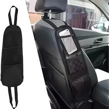 Custodia organizer per seggiolino auto: tasca laterale portaoggetti per bottiglie d'acqua, telefoni ed elementi essenziali |   Accessorio universale per auto per interni Tid